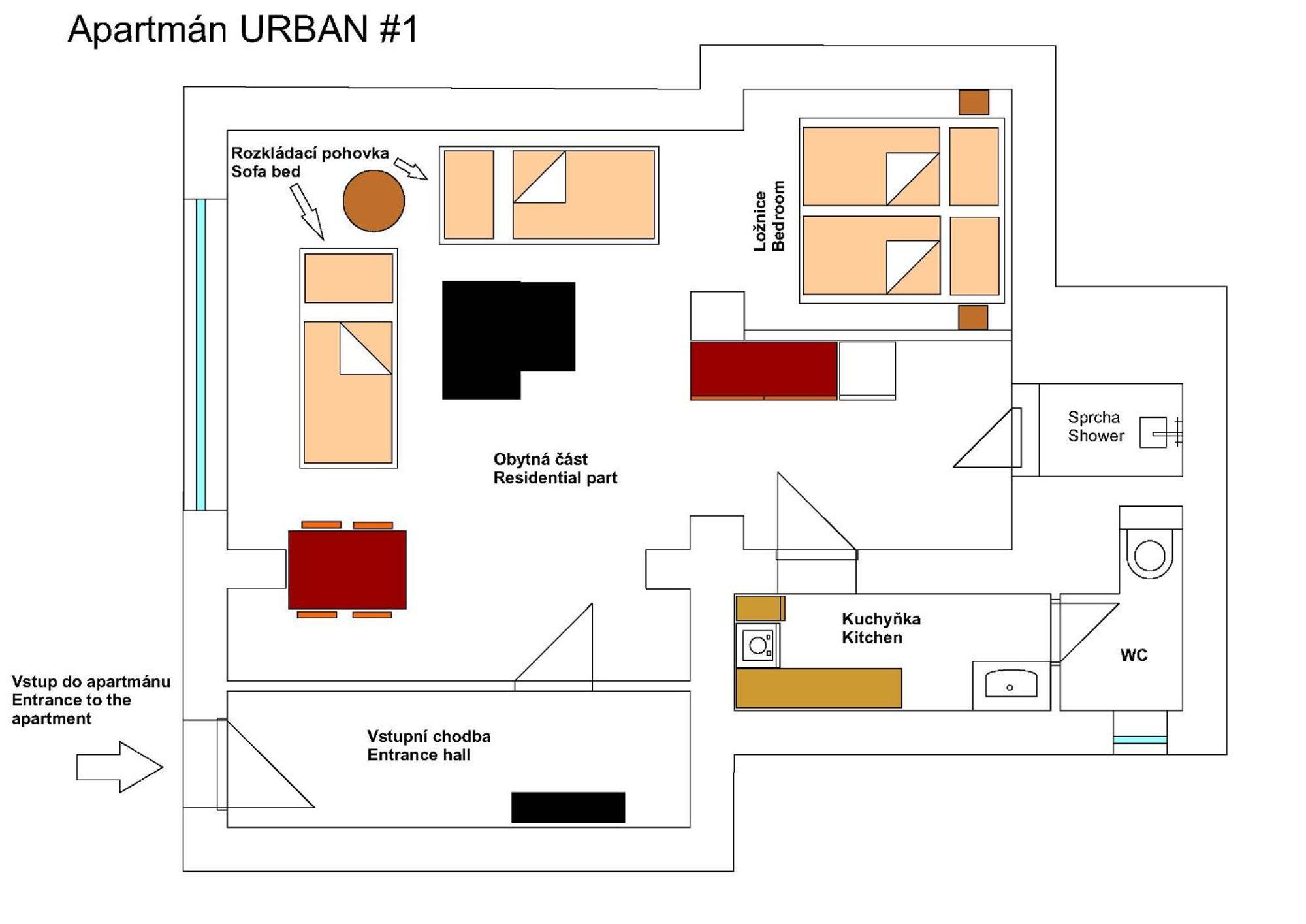 Apartmany Pod Divadlem Зноймо Экстерьер фото